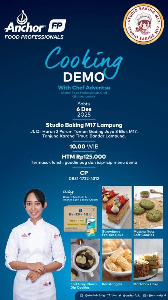 Cooking Demo Anchor Food Professionals Hadir di Lampung: Belajar Langsung dengan Chef Adventsa