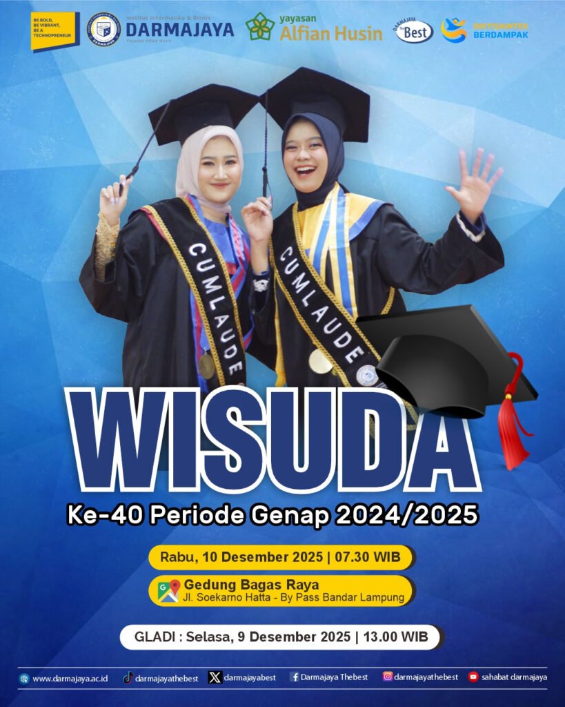 IIB Darmajaya Gelar Wisuda ke-40 pada 10 Desember 2025